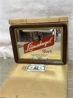 Vintage NOS Leinenkugels beer advertising mirror