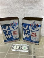 2 vintage JTW antifreeze advertising St. Paul