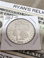1882 O Morgan silver dollar US coin