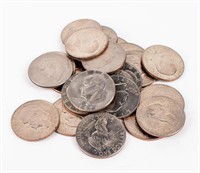 Coin (23) Eisenhower Dollars  AU-BU