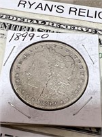 1899 O Morgan silver dollar US coin
