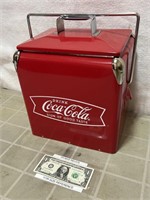 Modern vintage style Coca Cola advertising cooler