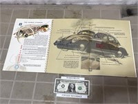 1950s VW Volkswagen Dealer advertising brochure