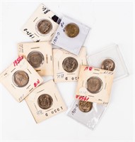 Coin (9) 1950-D Jefferson Nickels Brilliant Unc.