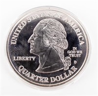 Coin 2002 Large 4 Ounces of Silver Round