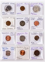 Coin 12 Error Coins on Sheet, Multiple Types