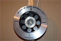 Decorative Honda Brake Plate Clock