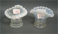2 Fenton # 37 French Opal Crimped Toothpicks