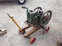 Associated Gas Engine w/Homemade Cart 1925,2.5 HP