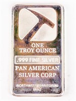 Coin Silver Bar of Pan American Silver Corp