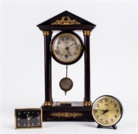 Lot of 3 Vintage Clocks