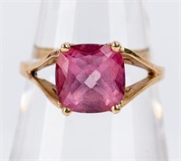 Jewelry 14kt Yellow Gold Pink Topaz Ring
