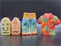 Whimsical & Colorful S&P Shakers from the Islands