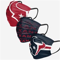 NFL Texans  OFSM face mask 3 pack