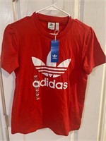 adidas tree foil womens small red
