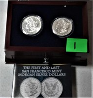 1878 & 1921 SF Mint Morgan Silver $1 Set