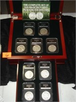 1922- 1935 Complete Set SF Mint Peace Silver $1