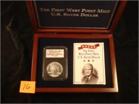 1990 First West Point Mint U.S. S$1 90% S