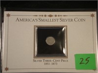 1851-1873 Silver Three-Cent Piece