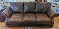 Leather Couch Approx 90"