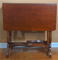 Wooden Drop Leaf Dining Table. Measures