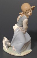 Lladro Porcelain Figure "Naughty Dog". Measures