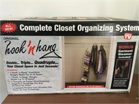 Hook N Hang Closet Organizing System - unused