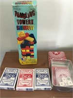 Tumbling Tower and Assorted Sealed Cards