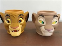 Pair of Lion King Mugs - Simba & Nala