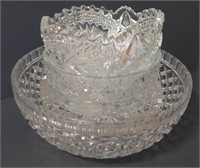 Crystal Cut Glass Candy Dishes and Serving