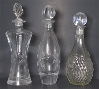 Towle 24% Lead Crystal Decanters, and a Glass