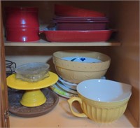 Contents of drawer and cabinet. Including baking