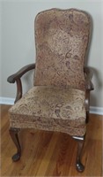 (Den) Vint. Wooden arm chair. 41" Tall