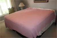 King Size Bed & Bedding, Pillowtop Mattress