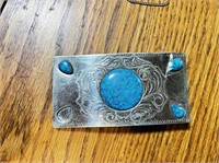 Turquoise belt buckle