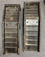 Pair of Two Piece Metal Car Ramps in Good Usable