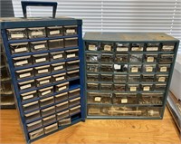 Lot of Two Bolt Bins Missing a Couple Drawers with