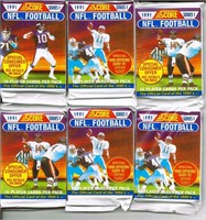 (18) 1991 Score Football Card Packs Unopened