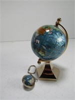 SMALL TABLE TOP GLOBE W/KEY CHAIN IN CASE