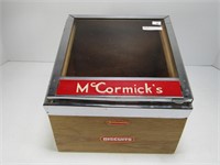 MCCORMICK'S BISCUITS GLASS TOP DISPLAY BOX