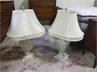 PAIR OF 30" TALL CERAMIC TABLE LAMPS
