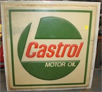 Plastic Castro Motor Oil Sign 4' x 4'