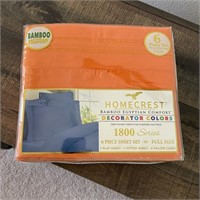 HomeCrest Full Size Sheet Set Orange