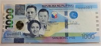 J - 1,000 PISO PILIPINAS CURRENCY (28C)