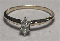 14KT YELLOW GOLD SOLITAIRE DIAMOND RING 1.90 GRS