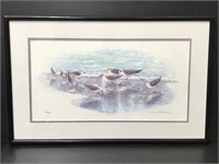 Richard E. Williams Sandpipers watercolor painting