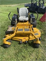 Hustler XR-7 Super Z 60 inch lawnmower. Starts,
