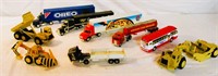 (9) DieCast Vehicles, Trucks & Heavy Equipment
