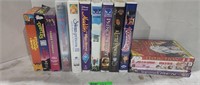 Assorted VHS Tapes and DVD's.