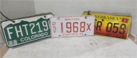 Assorted License plates, Canadian and USA